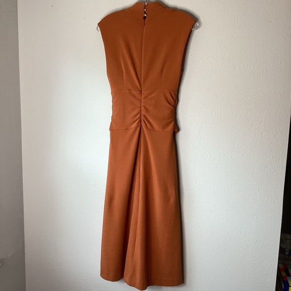 NEW Maeve by Anthropologie Dress Midi Burnt Orange NWT XS - Picture 2 of 9